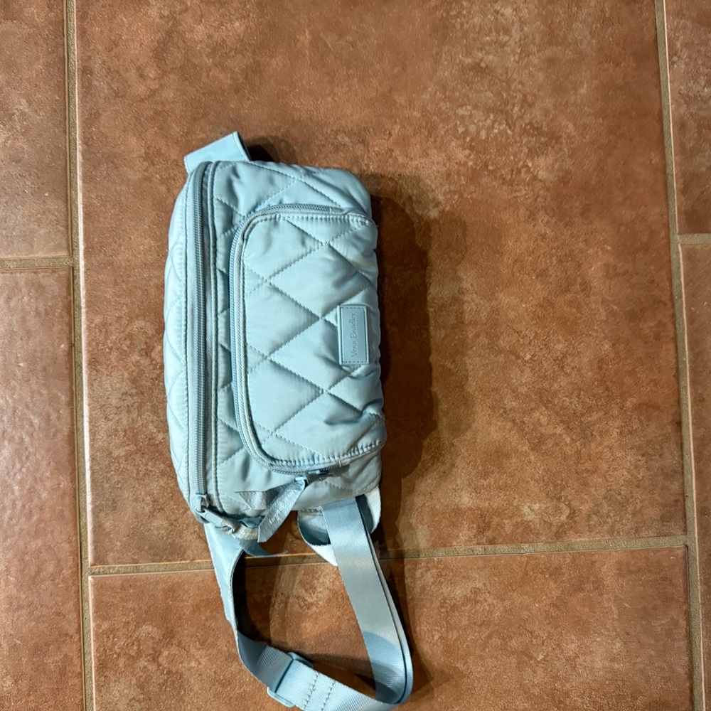 Vera Bradley Quilted Crossbody Bag - Light Gray